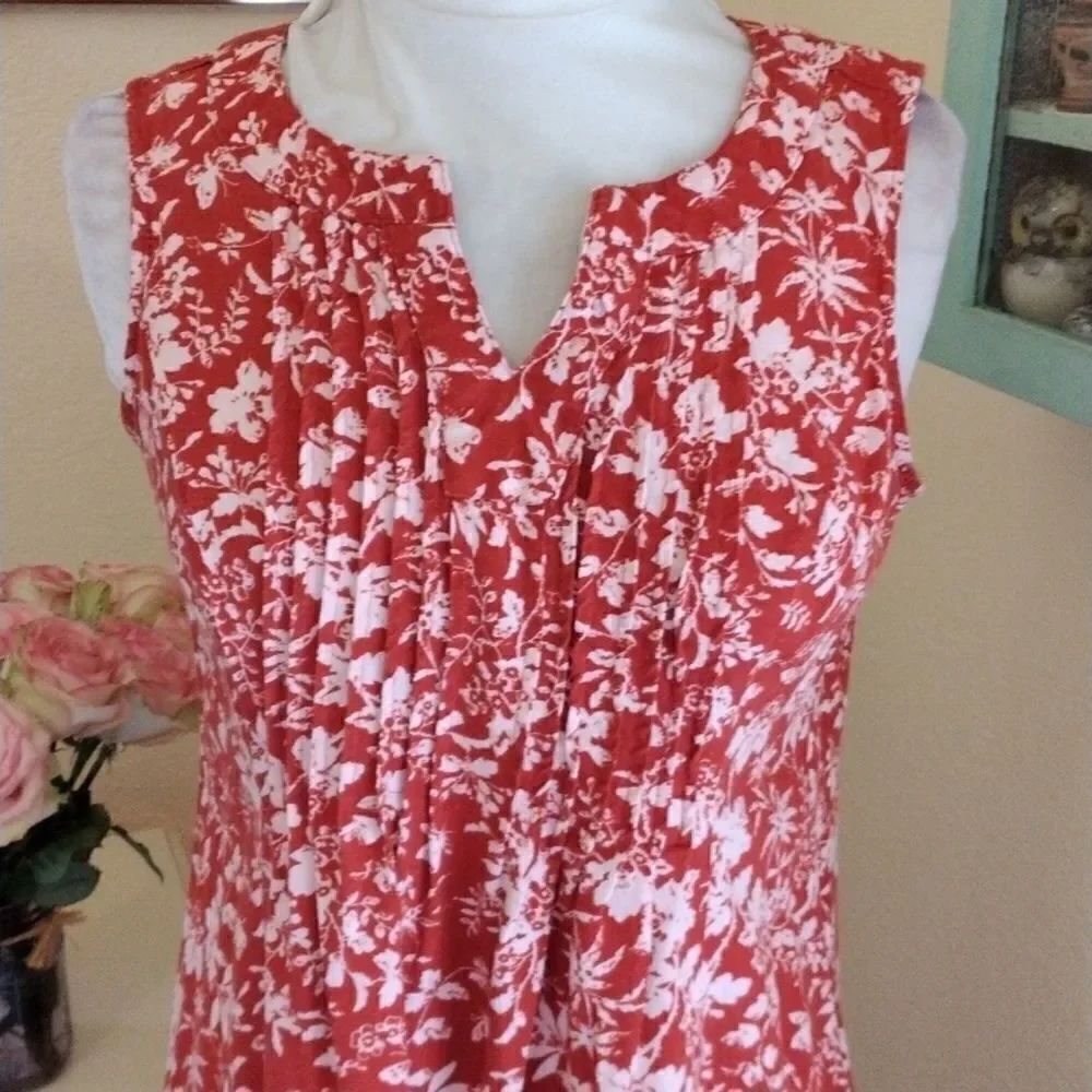 Chadwicks of Boston Linen Floral Dress - Picture 2 of 11